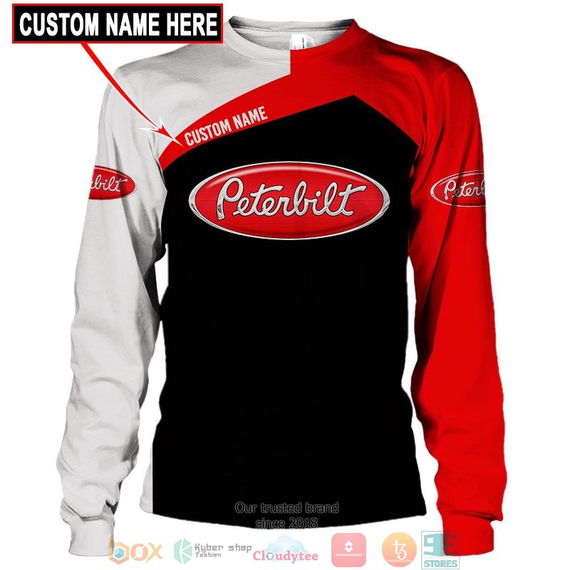 HOT Peterbilt Custom name full printed shirt, hoodie 4