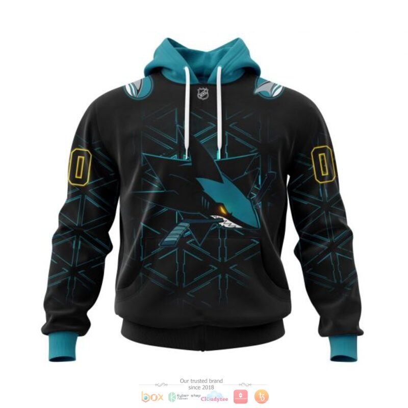 BEST Personalized San Jose Sharks logo black custom all over print 3D shirt, hoodie 18