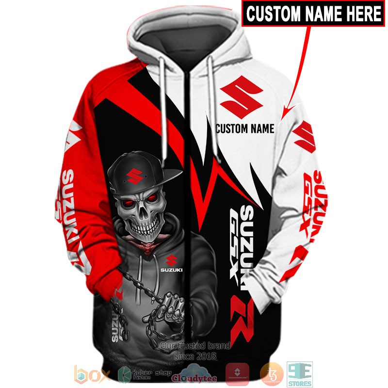 HOT Suzuki Skull GSXR Z Custom name full printed shirt, hoodie 59