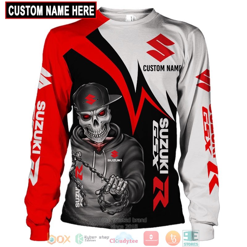 HOT Suzuki Skull GSXR Z Custom name full printed shirt, hoodie 39
