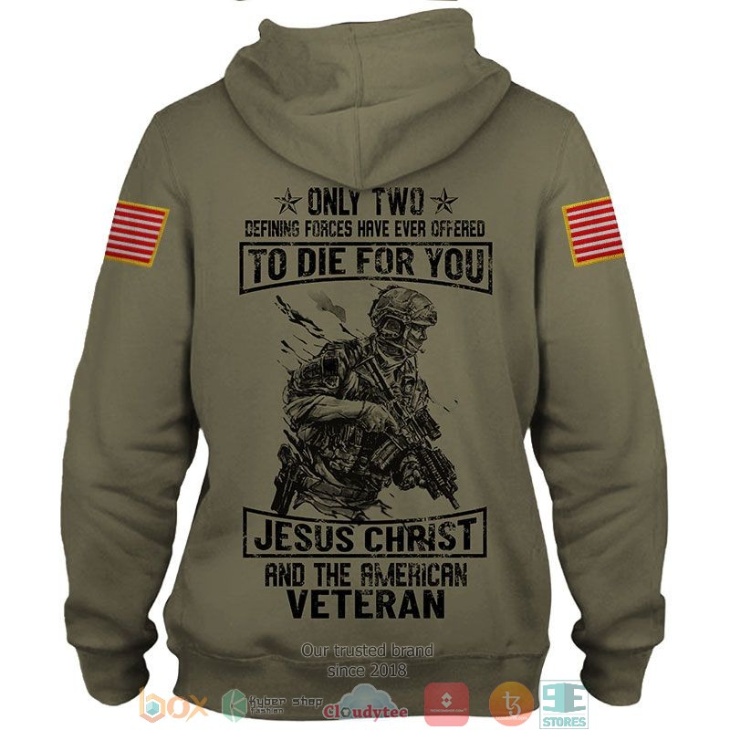 HOT Veteran American flag Custom name full printed shirt, hoodie 2