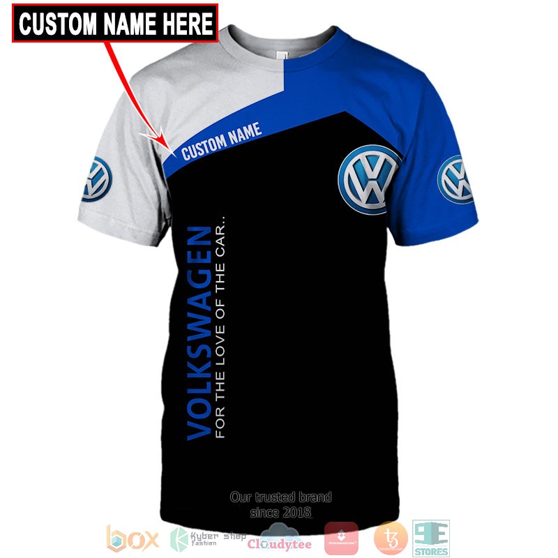 HOT Volkswagen For the love of the car Custom name full printed shirt, hoodie 10