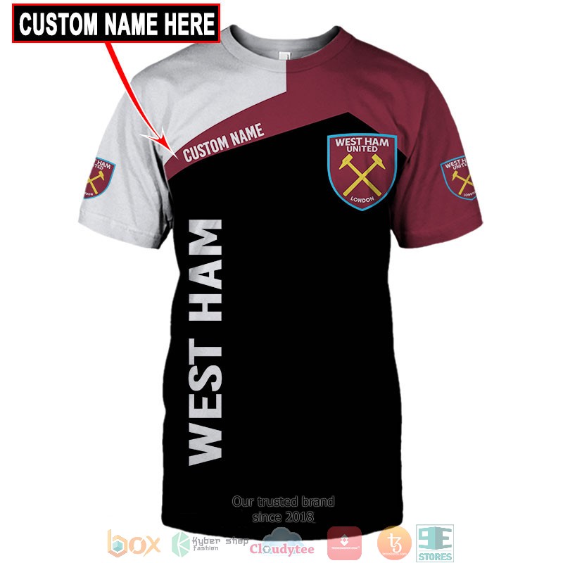 HOT West Ham Custom name full printed shirt, hoodie 10