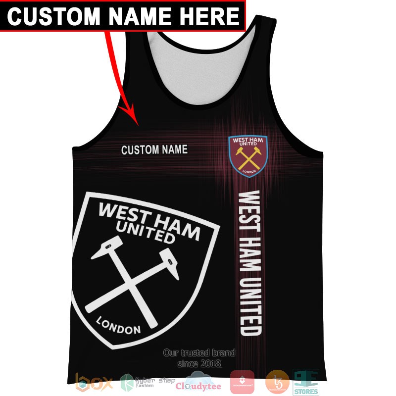 HOT West Ham Black Custom name full printed shirt, hoodie 11