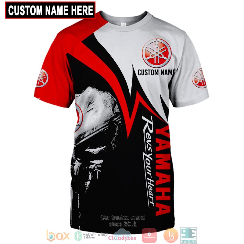 HOT Yamaha Revs Your heart Punisher Skull Custom name full printed shirt, hoodie 10