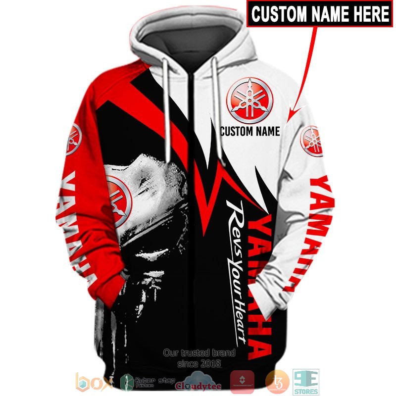 HOT Yamaha Revs Your heart Punisher Skull Custom name full printed shirt, hoodie 15