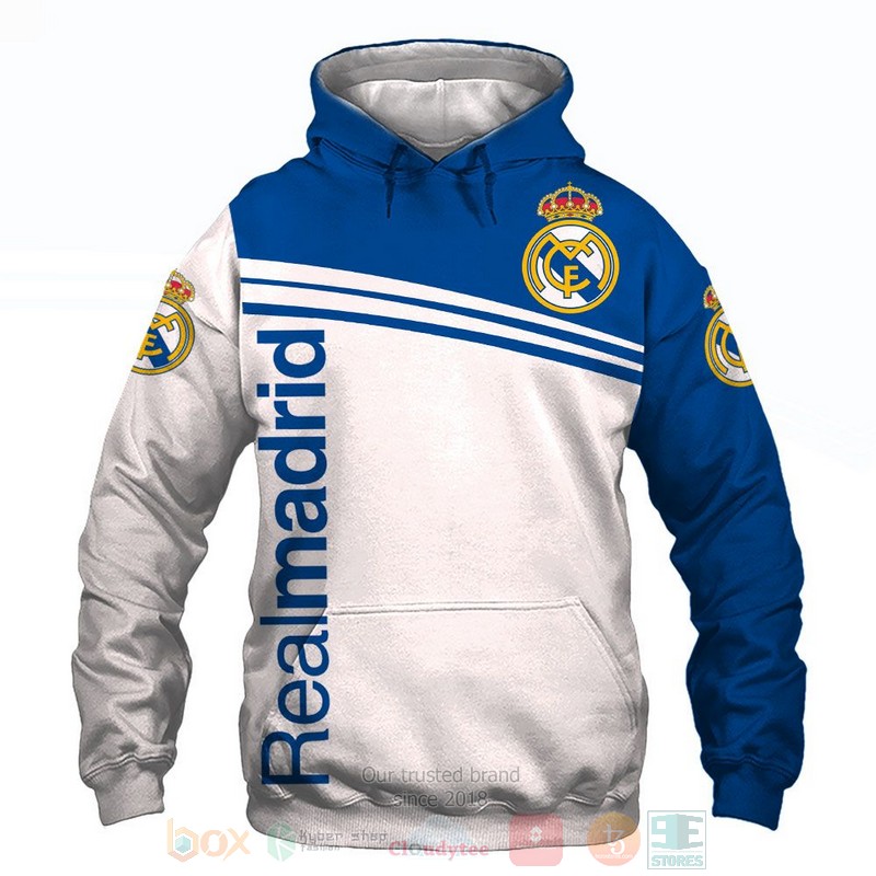 BEST Real Madrid FC white blue All Over Print 3D shirt, hoodie 64