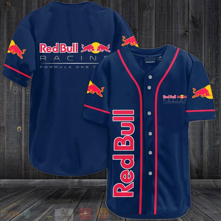TOP Red Bull Racing Formula One Team AOP Baseball Jersey 3