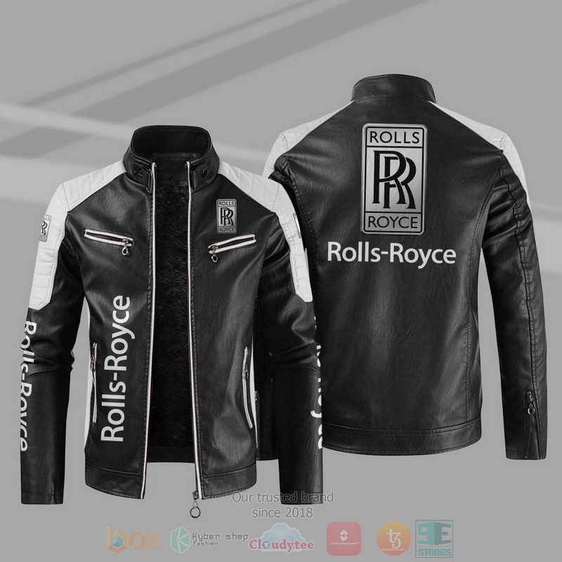 BEST Rolls Royce Block PU Leather Jacket 10