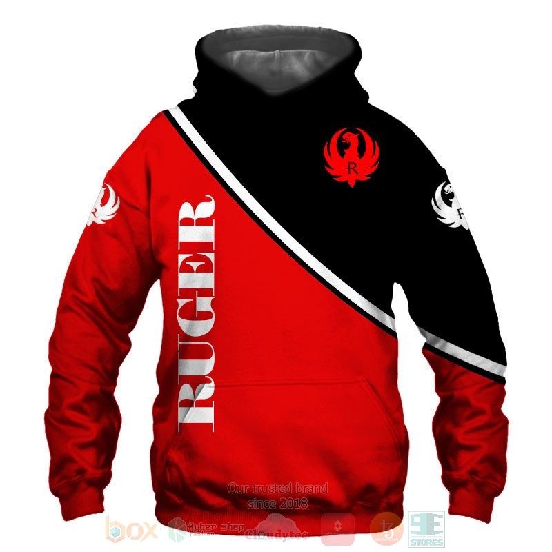 BEST Ruger black red All Over Print 3D shirt, hoodie 11