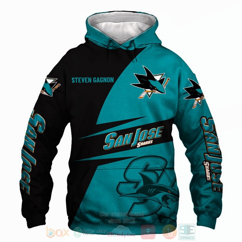 BEST San Jose Sharks NHL Steve Gagnon All Over Print 3D shirt, hoodie 49