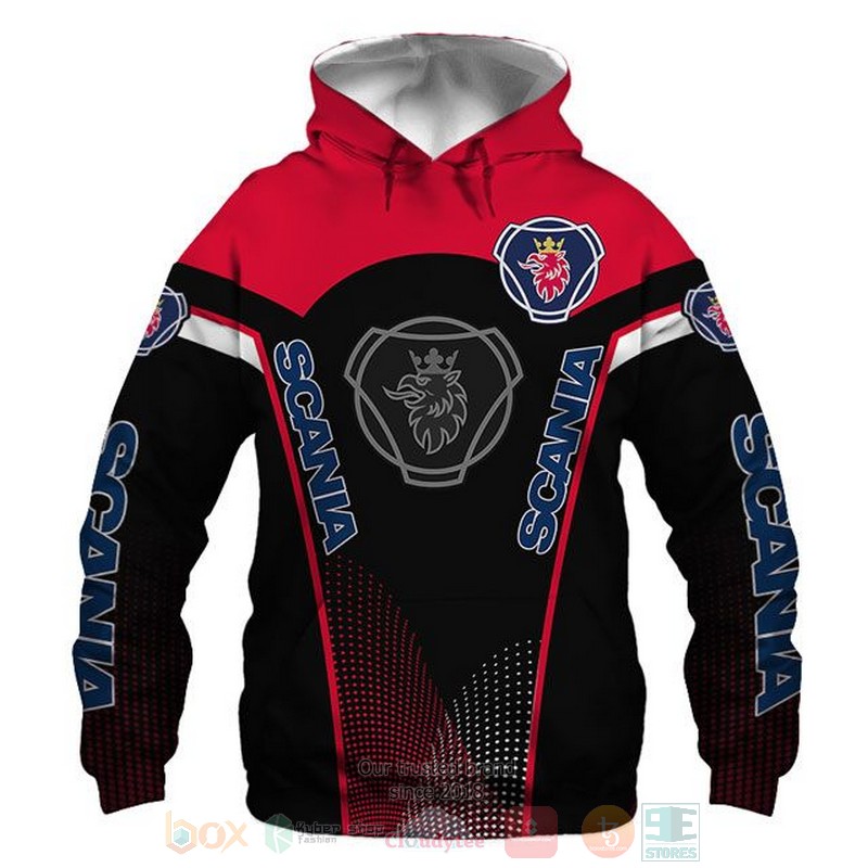 BEST Scania AB red black All Over Print 3D shirt, hoodie 48