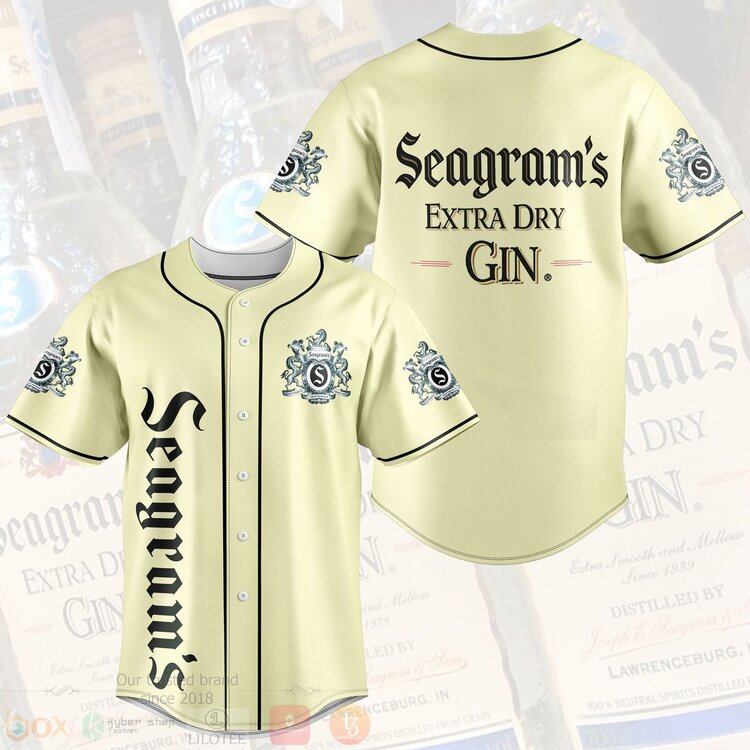 TOP Seagram Extra Dry Gin AOP Baseball Jersey 3