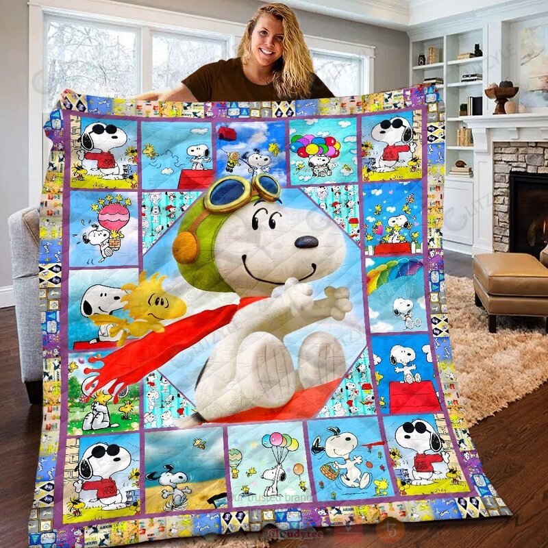 TOP Snoopy and Woodstock Quilt 2