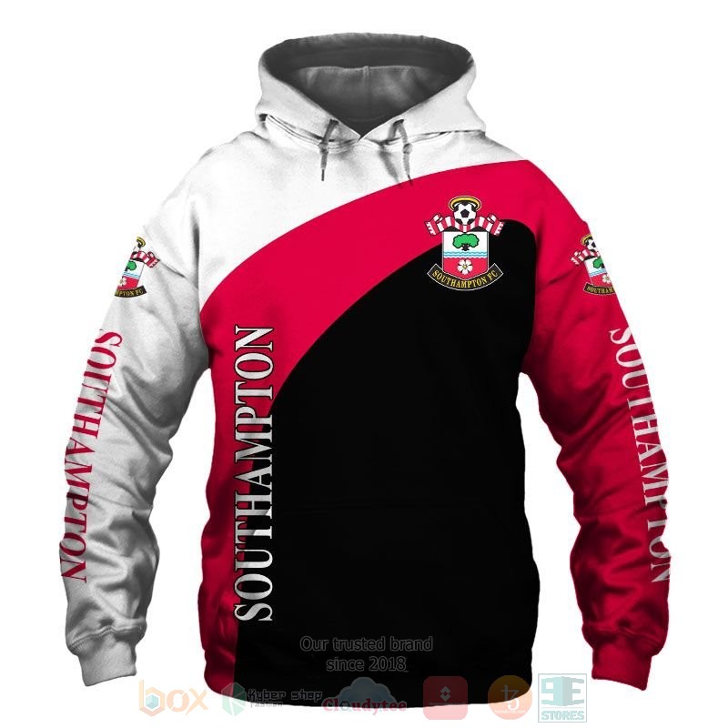 BEST Southampton FC white red black All Over Print 3D shirt, hoodie 48