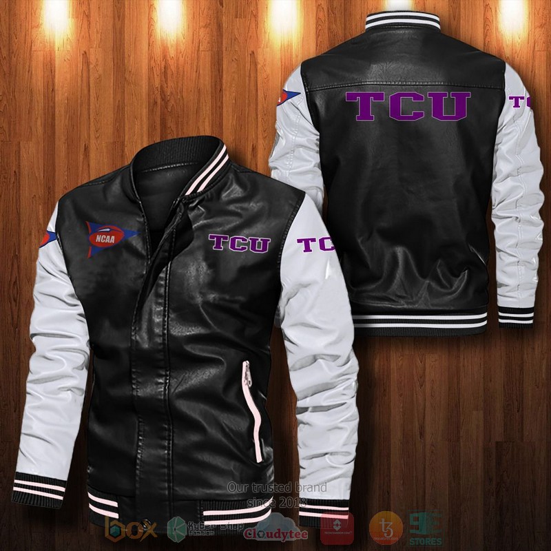 BEST TCU Horned Frogs Bomber Leather Jacket 12