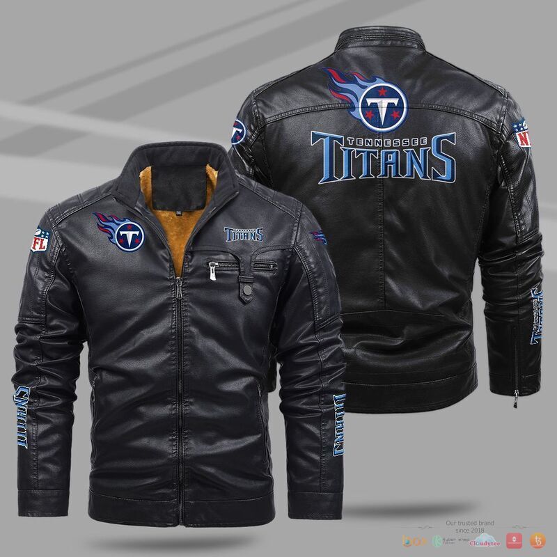 BEST Tennessee Titans NFL Fleece Trend Leather jacket 2