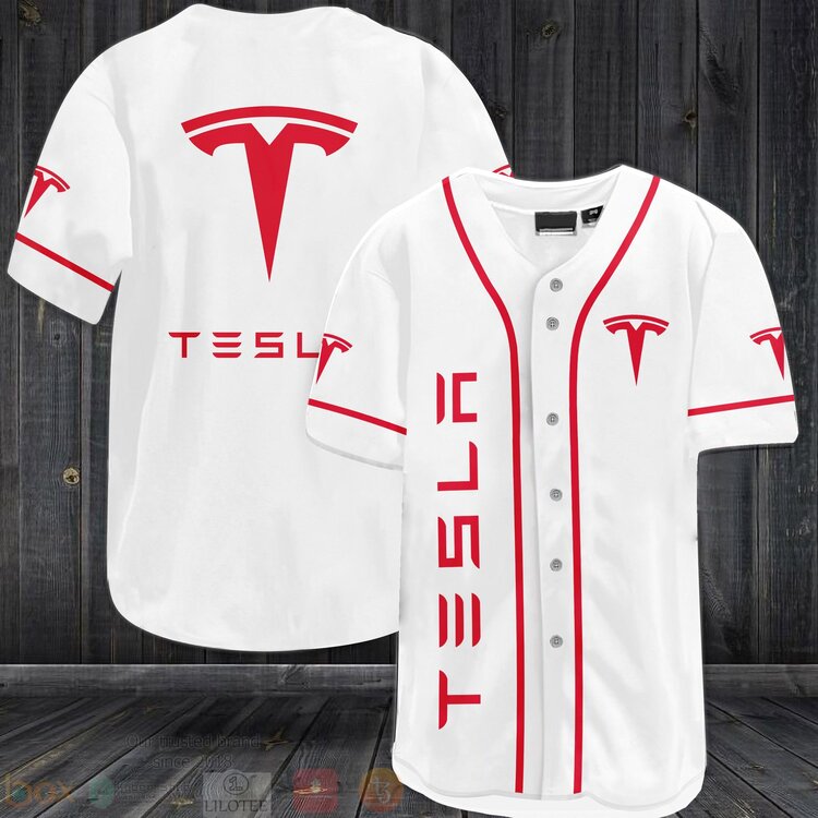 TOP Tesla Motors AOP Baseball Jersey 2