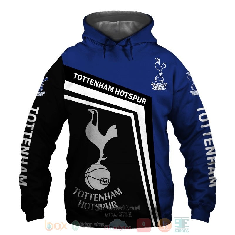 BEST Tottenham Hotspur black blue All Over Print 3D shirt, hoodie 49