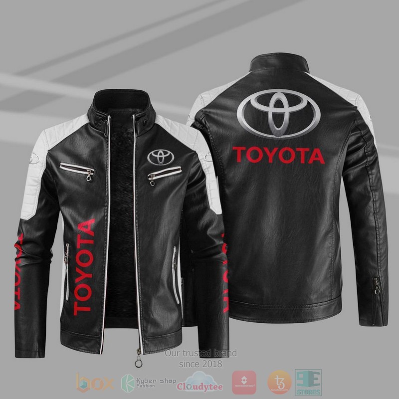 BEST Toyota Block PU Leather Jacket 10