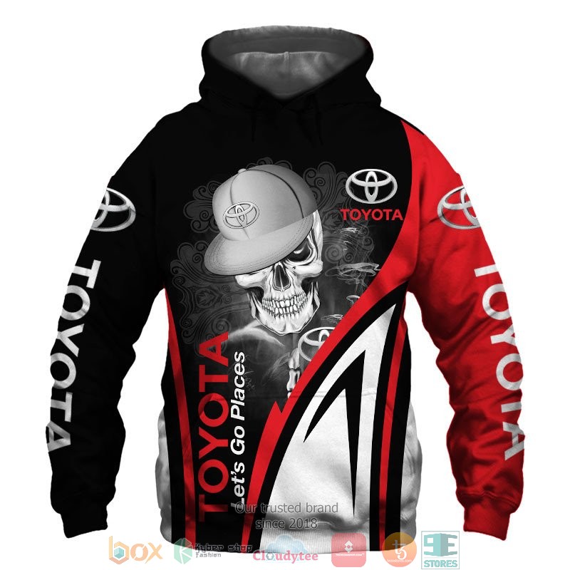 NEW Toyota Let's go places Skull full printed shirt, hoodie 1