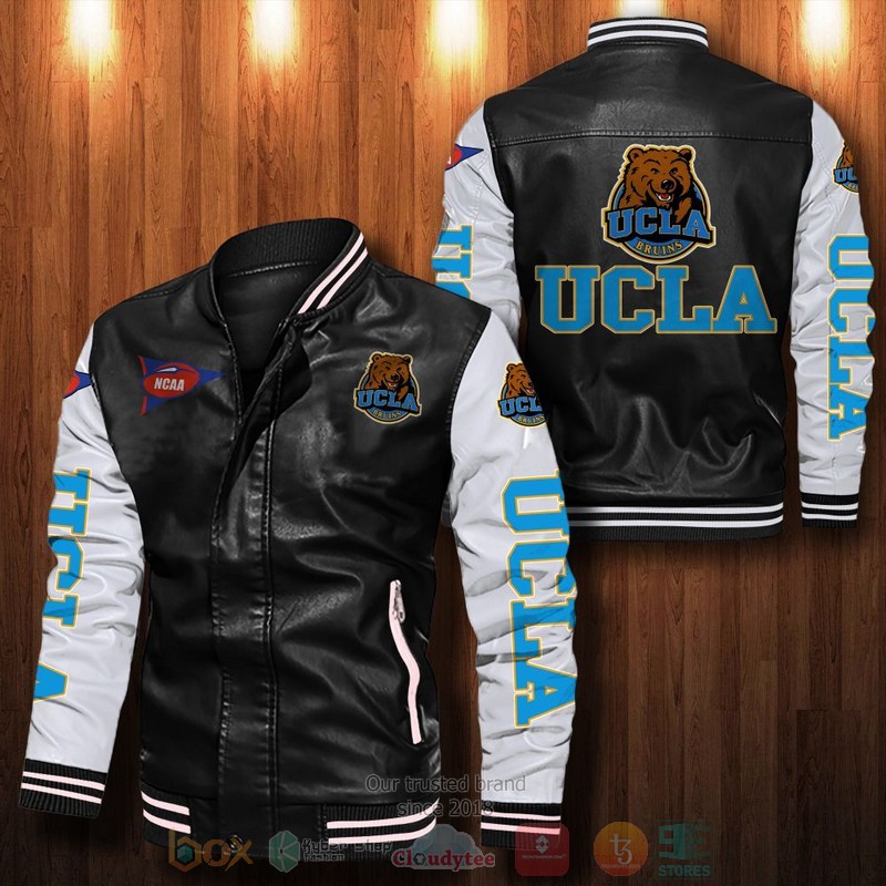 BEST UCLA Bruins Bomber Leather Jacket 12