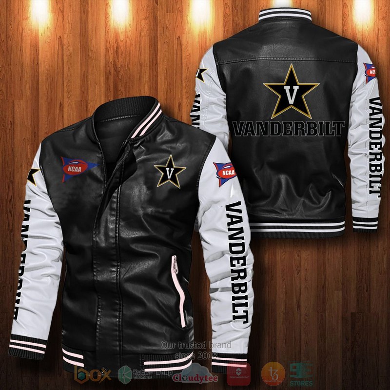 BEST Vanderbilt Commodores Bomber Leather Jacket 12