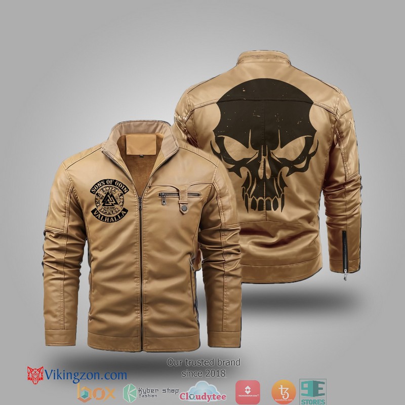 NEW Sons Of Odin Fleece Trend Leather Jacket 5