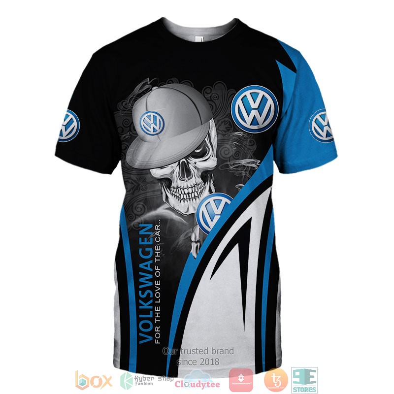 NEW Volkswagen For the love of the car Skull full printed shirt, hoodie 10
