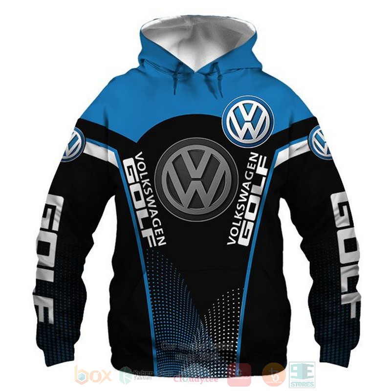 BEST Volkswagen Golf blue black All Over Print 3D shirt, hoodie 49
