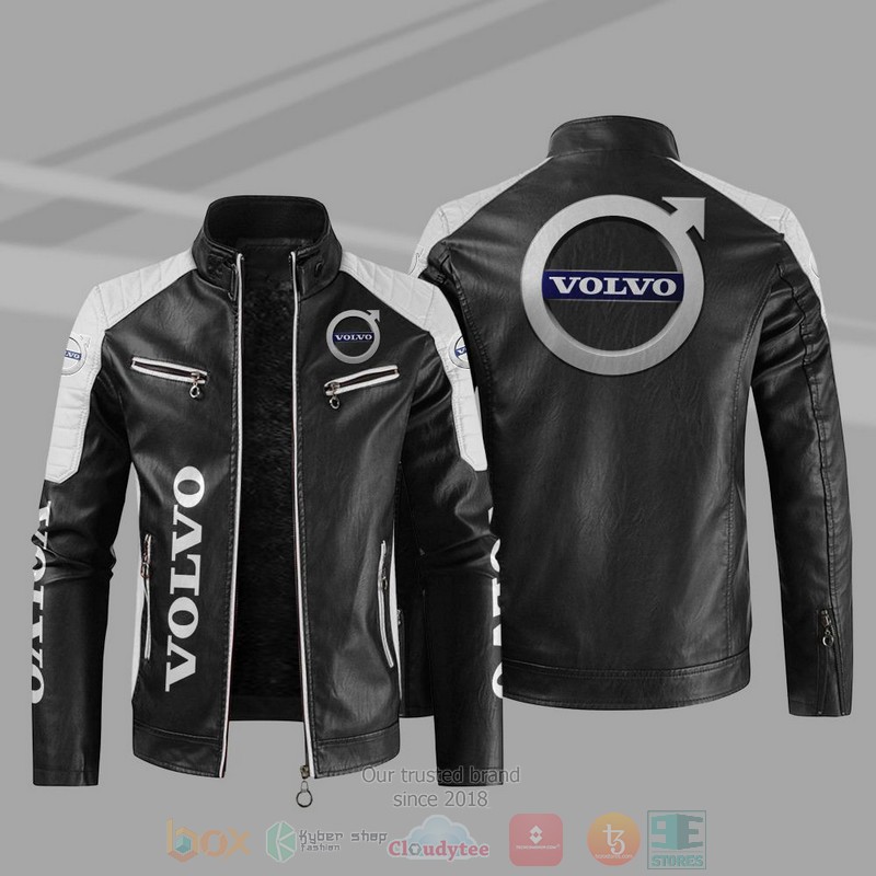 BEST Volvo Block PU Leather Jacket 11