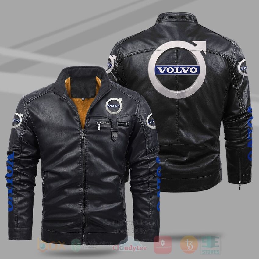 TOP Volvo Fleece 2D Leather Pu Jacket 8
