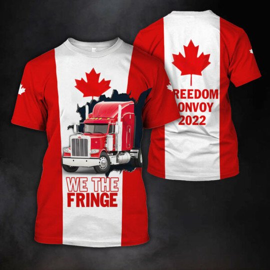 HOT We The Fringe Freedom Convoy 2022 Truck T-Shirt 13