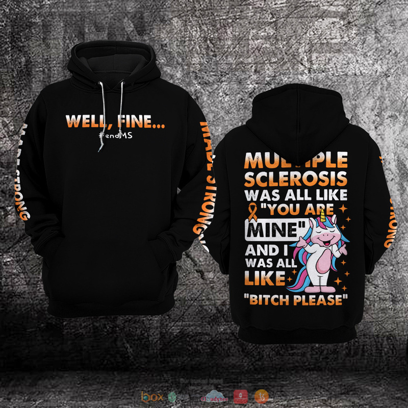 BEST Well fine end MS Multiple Sclerosis Awareness all over print 3D hoodie 2