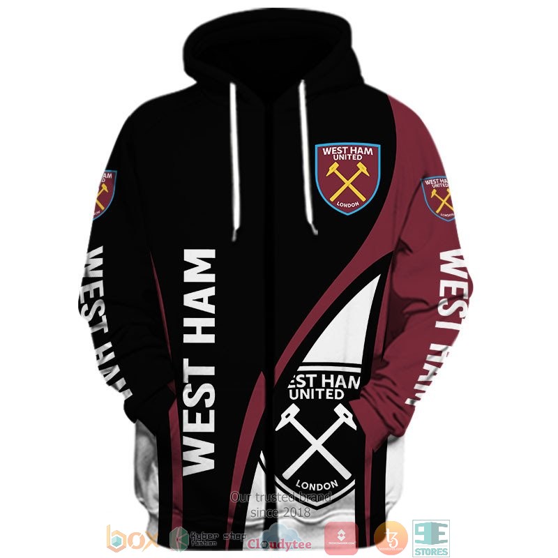 NEW West Ham London full printed shirt, hoodie 38