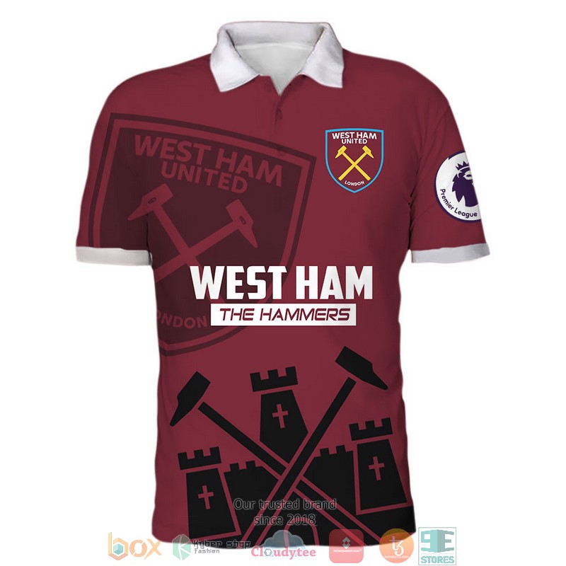 NEW West Ham The Hammers full printed shirt, hoodie 8