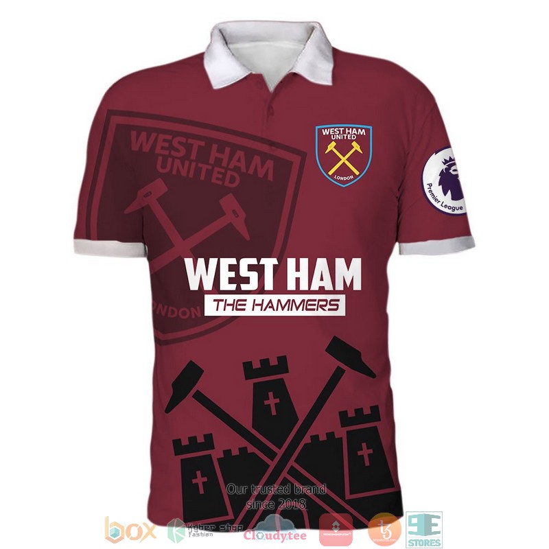 NEW West Ham The Hammers full printed shirt, hoodie 19