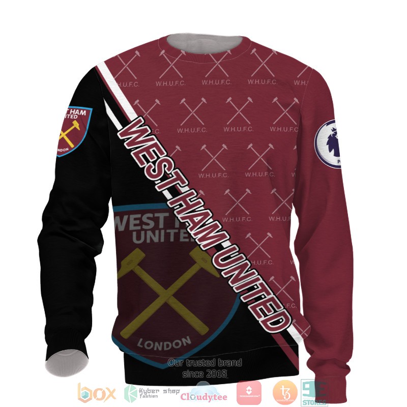 NEW West Ham United full printed shirt, hoodie 27