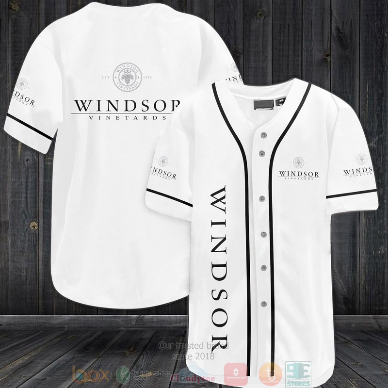 BEST Windsor Vineyards white Baseball shirt 2
