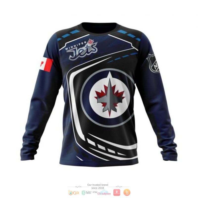 BEST Winnipeg Jets black blue all over print 3D shirt, hoodie - Image 6