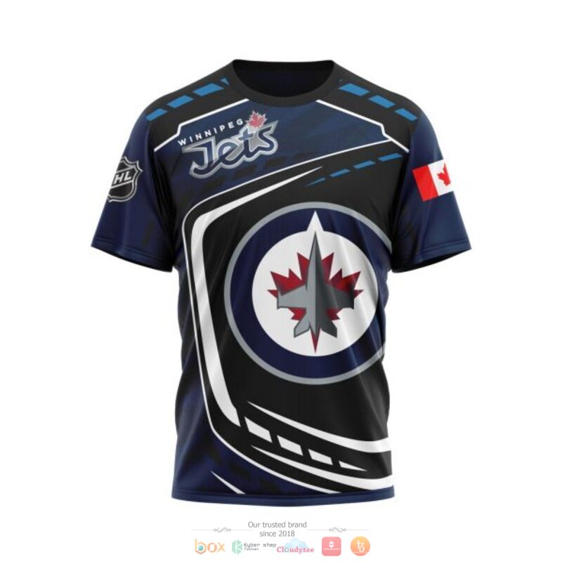 BEST Winnipeg Jets black blue all over print 3D shirt, hoodie - Image 8