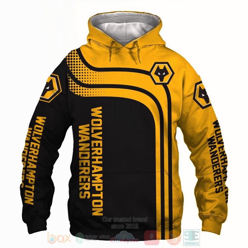 BEST Wolvehampton Wanderers yellow black All Over Print 3D shirt, hoodie 49