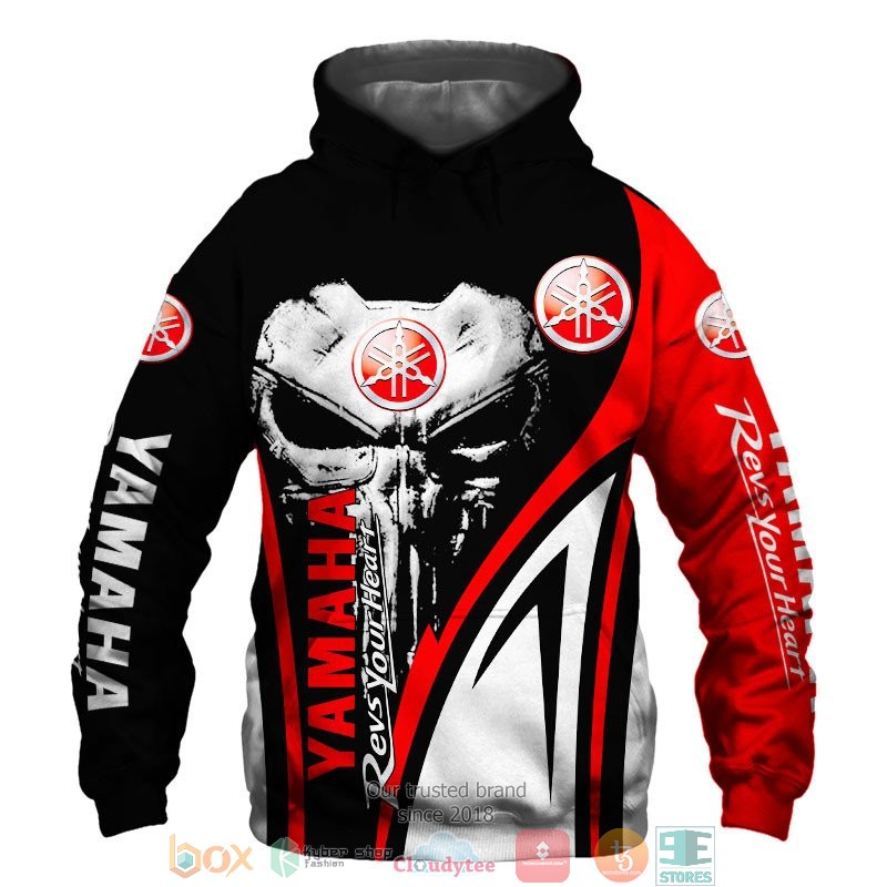 NEW Yamaha Revs Your heart Skull full printed shirt, hoodie 1