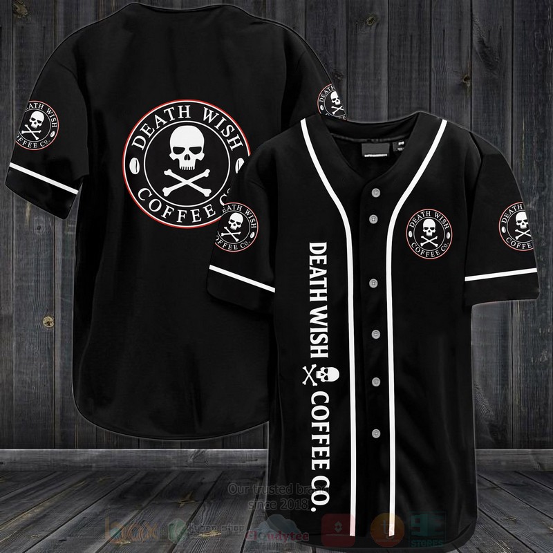 TOP Death Wish Coffee AOP Baseball Jersey Shirt 3