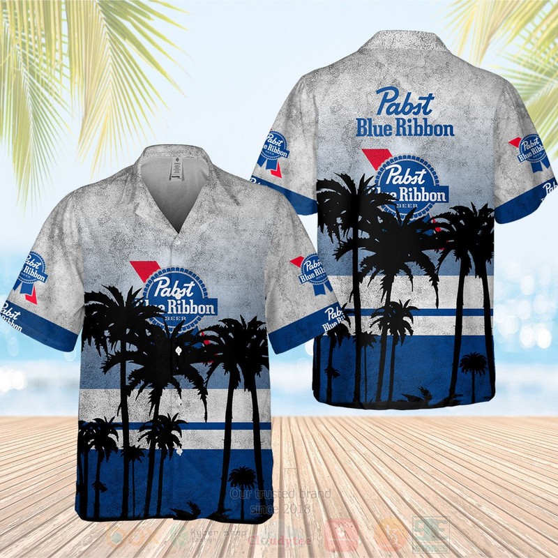 TOP Pabst Brewing Company Tropical Shirt 3