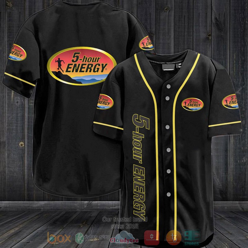 NEW 5-hour Energy black Baseball shirt 2