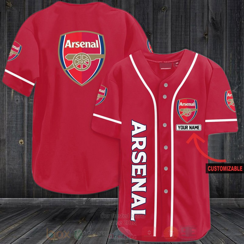 TOP Arsenal Custom Name Baseball-Shirt 4