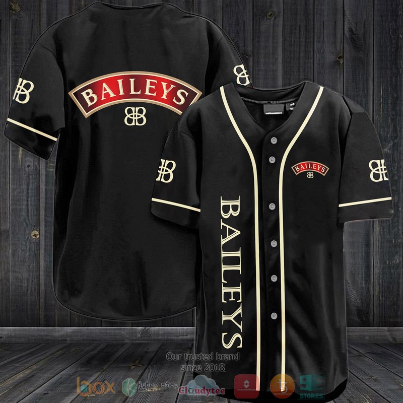 NEW Baileys Original Irish Cream black Baseball shirt 3