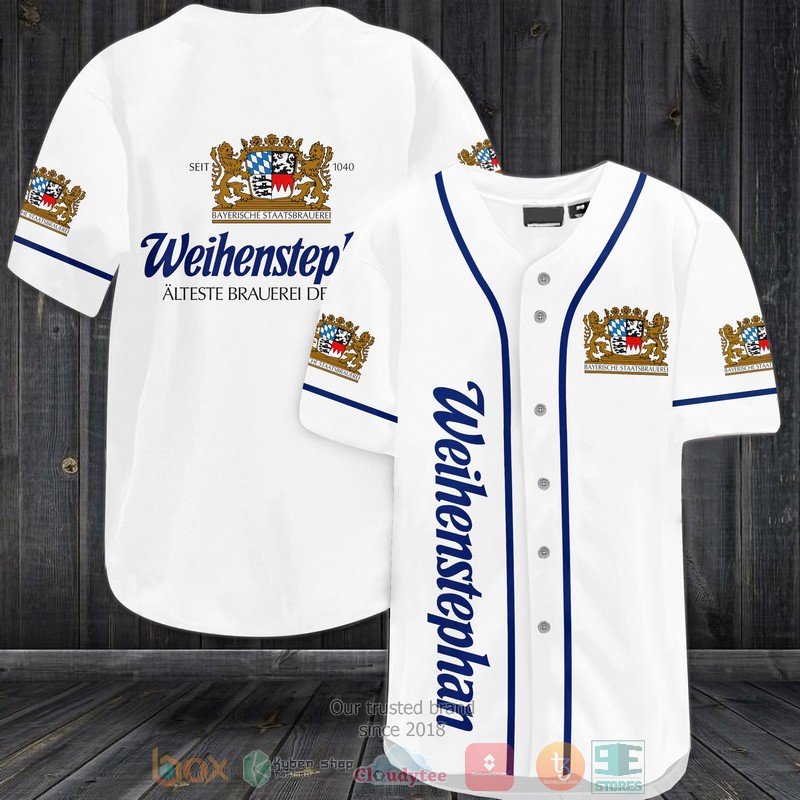 NEW Bayerische Staatsbrauerei Weihenstephan white Baseball shirt 3