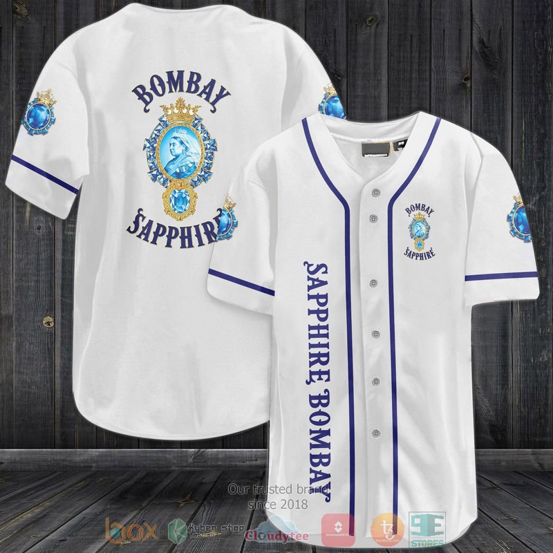 NEW Bombay Sapphire white Baseball shirt 2